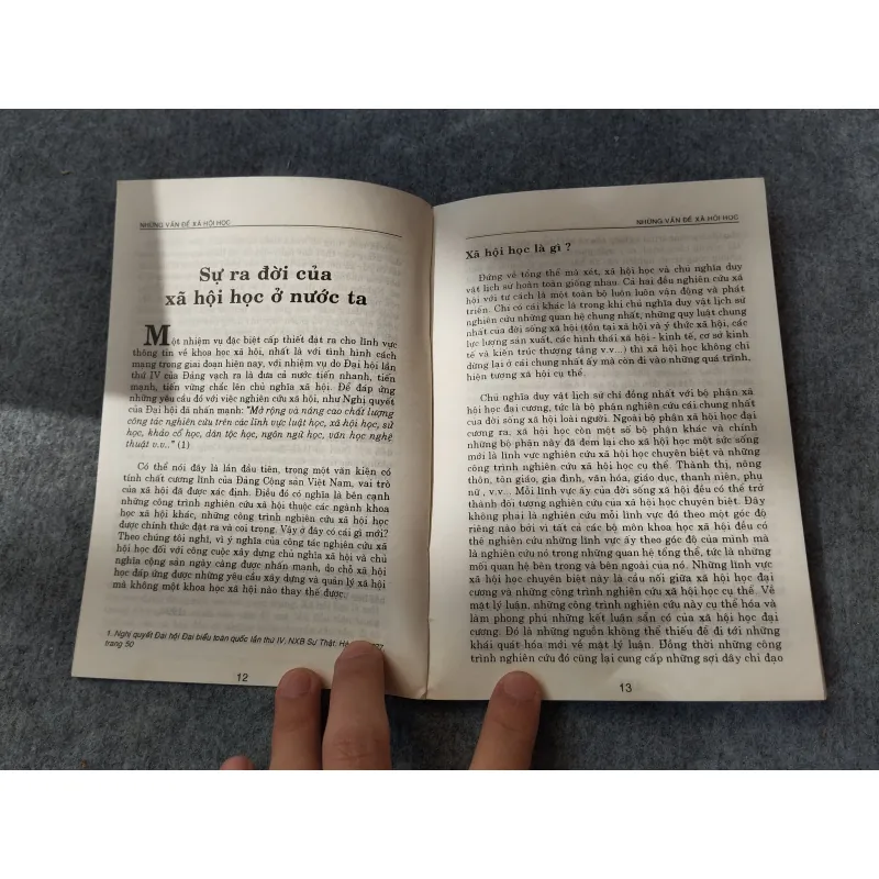 NHỮNG VẤN ĐỀ XÃ HỘI HỌC 720012