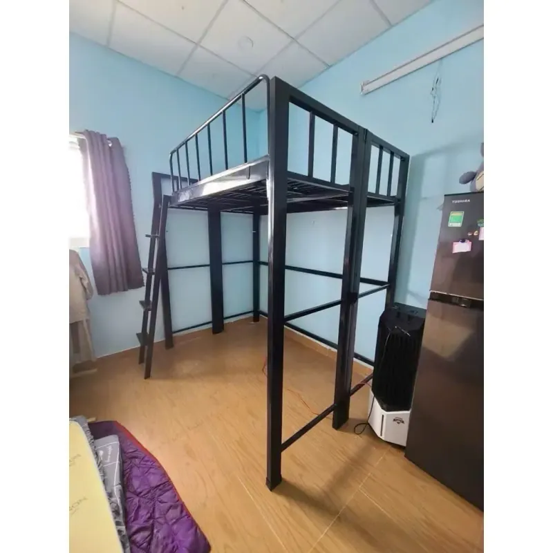 COMBO Giường tầng khung sắt và nệm lò xo 1m4x2m (cao 1m75-2m1) 997005