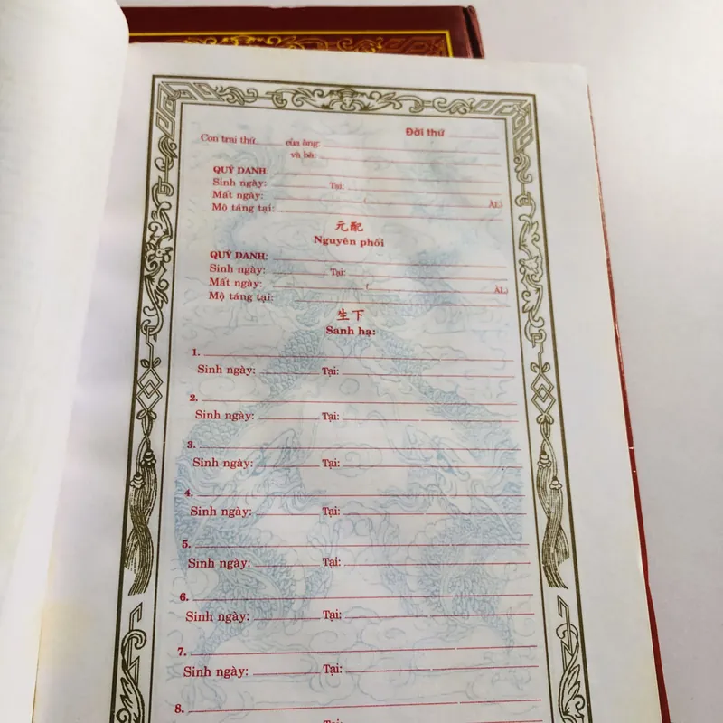 📖 📚 BỘ 2 CUỐN GIA PHẢ – LÊ QUÍ NGƯU 📚 600122