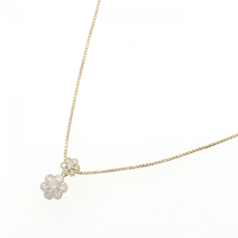 K18YG Hoa Kim Cương Dây Chuyền 0.6CT - Hàng hiệu Chính hãng 858661