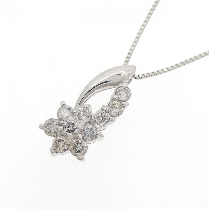 Dây chuyền kim cương hoa PT900/PT850 0.50CT - Hàng hiệu Chính hãng 860640