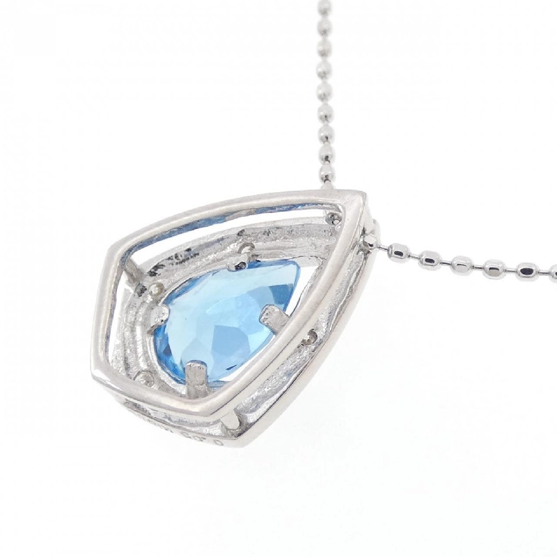 K18WG Blue Topaz Necklace - Hàng hiệu Authentic 859613
