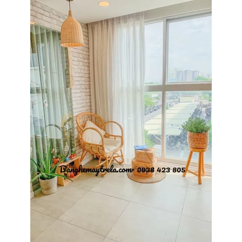 Bộ bàn ghế mây uống trà 698704