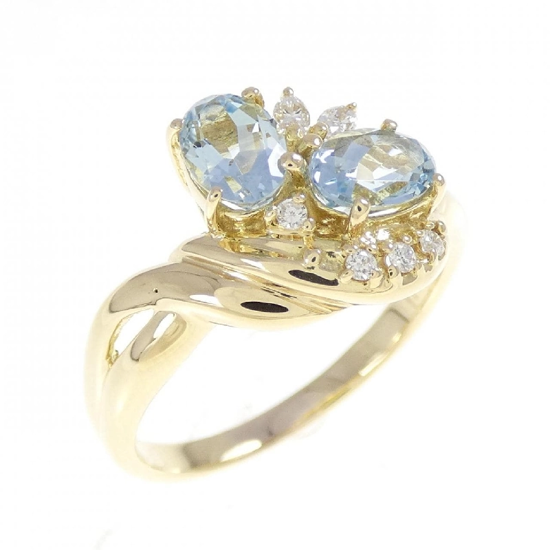 Nhẫn Aquamarine K18YG 0.95CT - Hàng hiệu Chính hãng 850049