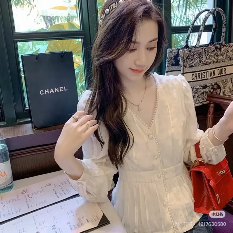 Áo tiểu thư siêu sang chảnh mới mặc 2 lần 778620