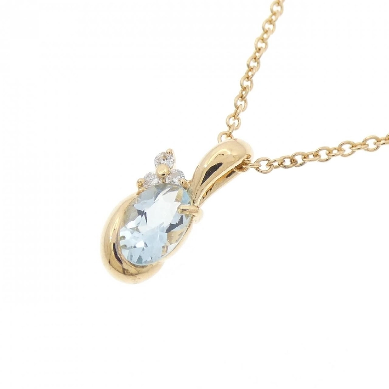 K18YG Aquamarine Necklace - Hàng hiệu Authentic 857753