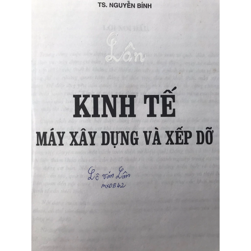 KINH TẾ MÁY XÂY DỰNG VÀ XẾP DỠ 465837