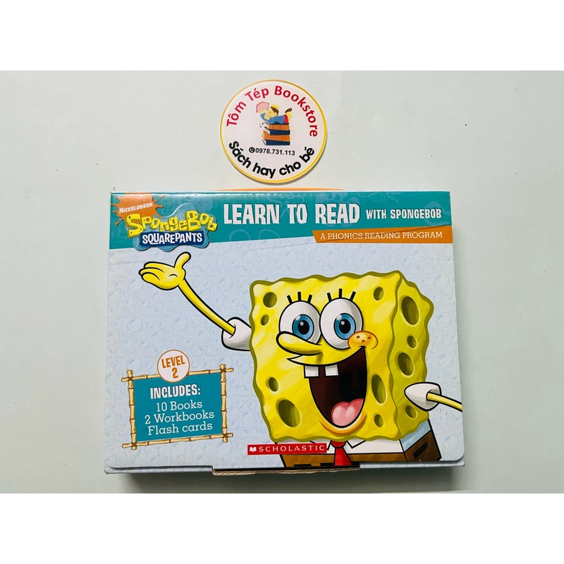 Boxset  sách cho bé tập đọc  Learn to Read with Spongebob 478867