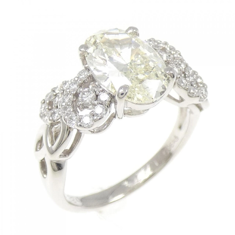 Nhẫn kim cương PT900 1.777CT M SI2 cắt oval - Hàng hiệu Authentic 874929