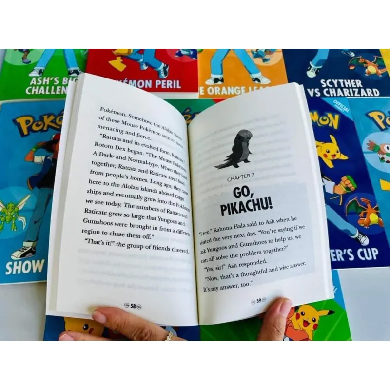Bộ sách - Pokemon - 15 books - Hộp đỏ - No box 746994