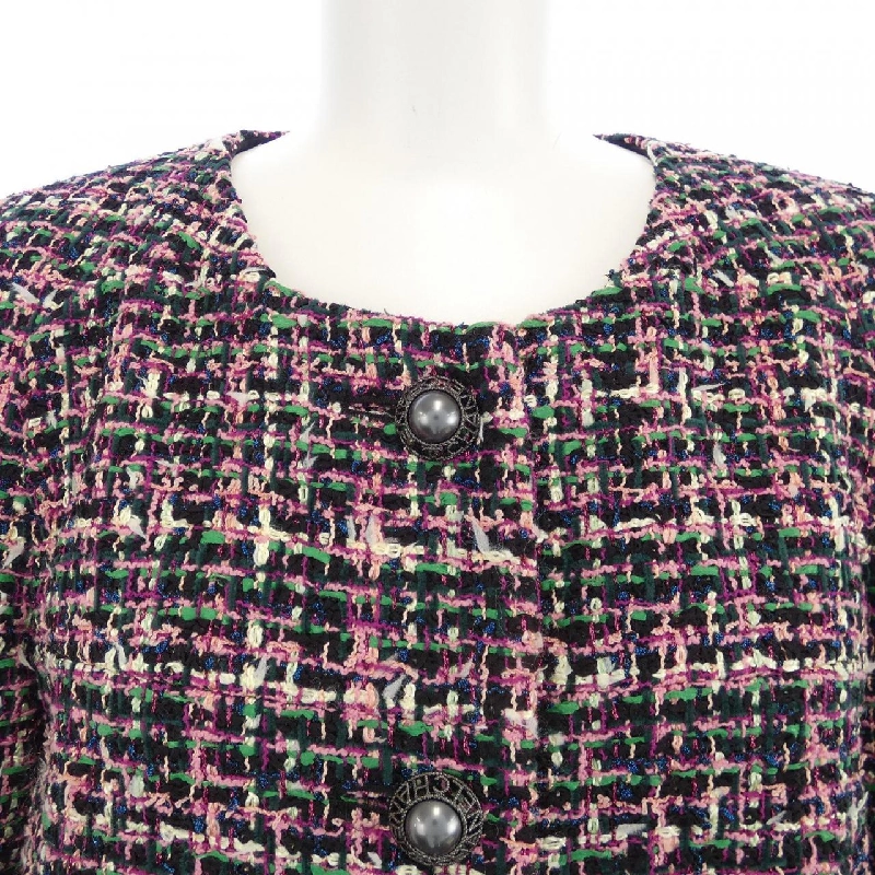 Jacket không cổ CHANEL 637505