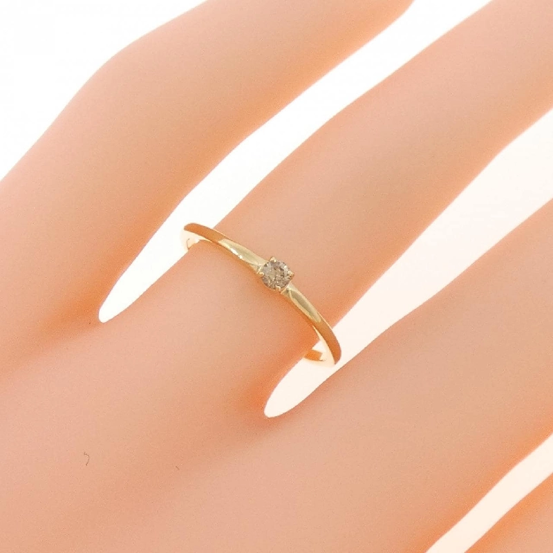 Nhẫn kim cương K18YG 0.06CT 670751