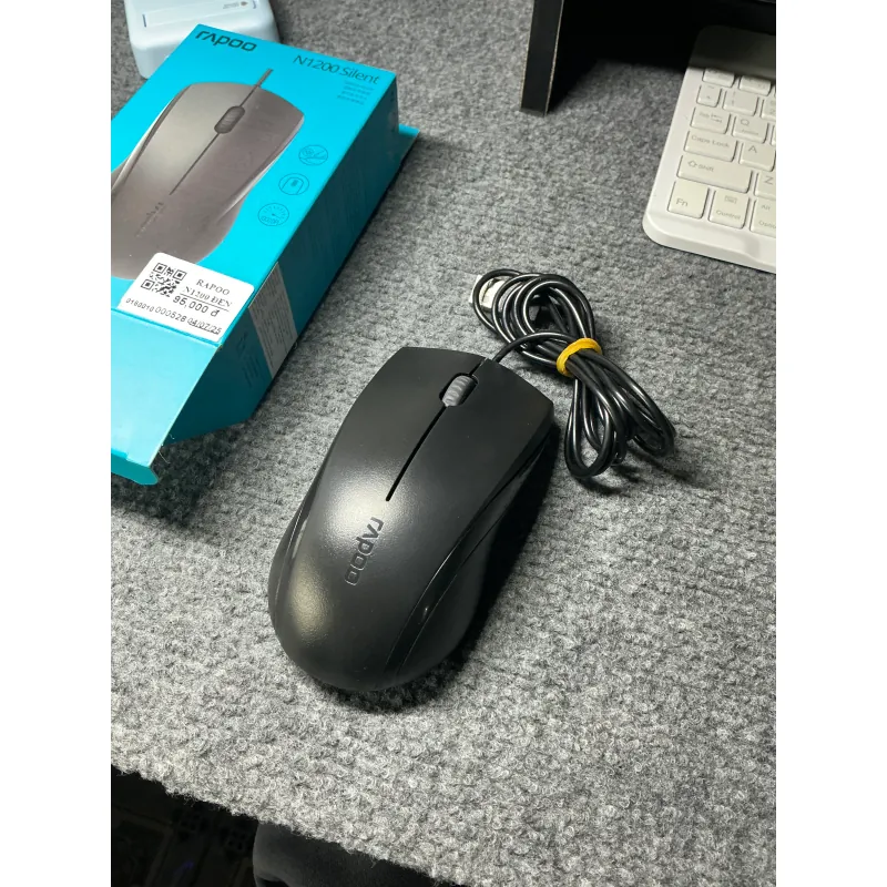 Chuột Có Dây Silent Rapoo N1200 Đen 564541