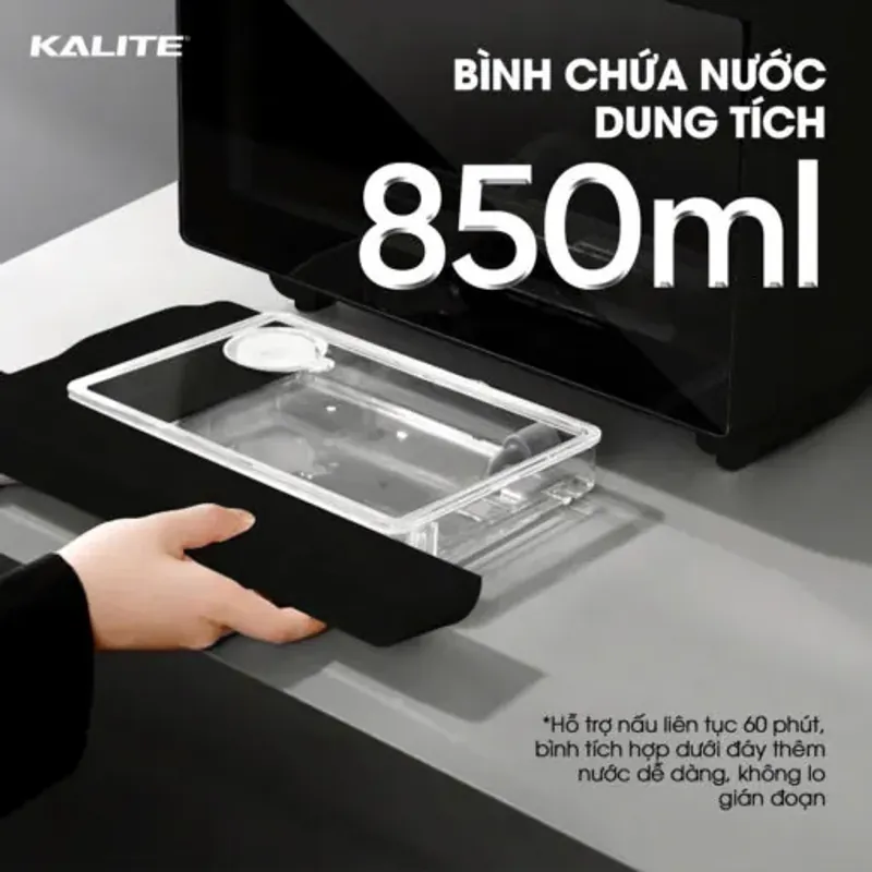 Nồi chiên hơi nước Kalite Steam Fusion Pro 4in1 20L chiên hấp nưỡng rã đông chính hãng 573036