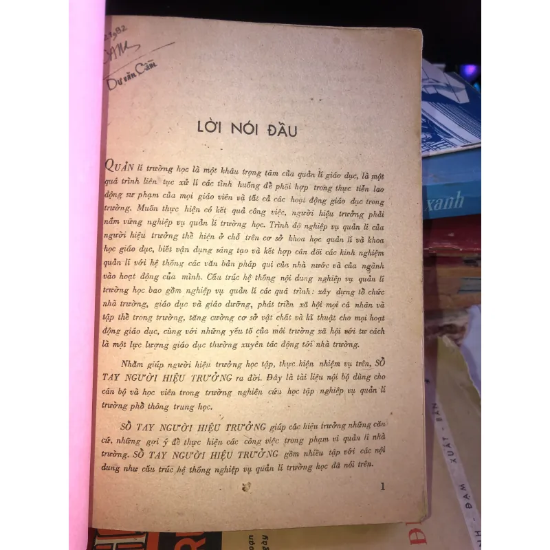 Sổ tay người hiệu trưởng  1021735