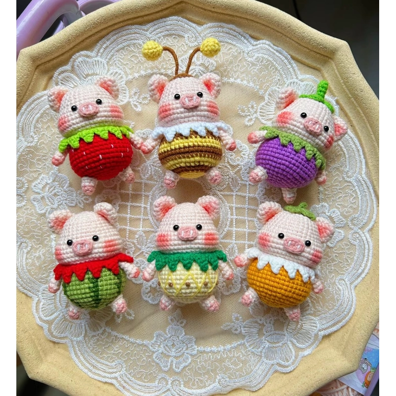 Heo mini len handmade ngộ nghĩnh 276733