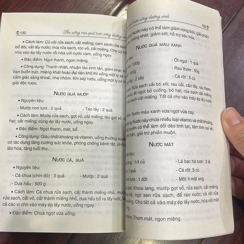 CẨM NANG KHOẺ ĐẸP ĂN UỐNG RAU QUẢ TƯƠI SỐNG DƯỠNG SINH - sức khoẻ dinh dưỡng 1038216