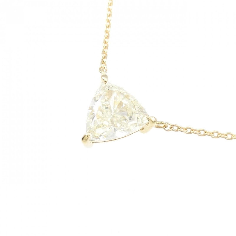 K18YG Dây chuyền kim cương 1.071CT VLY SI1 cắt hình fancy - Hàng hiệu Authentic 874986