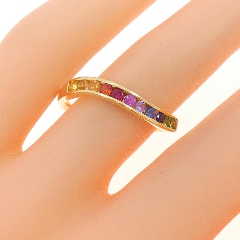 Nhẫn đá màu K18YG 667116