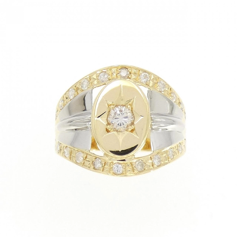 Nhẫn kim cương K18YG/PT900 0.70CT 667049