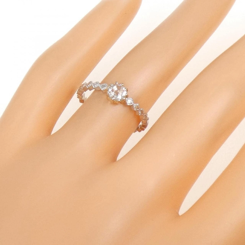 Nhẫn kim cương PT900/K18/K18PG 0.32CT - Hàng hiệu Authentic 853810