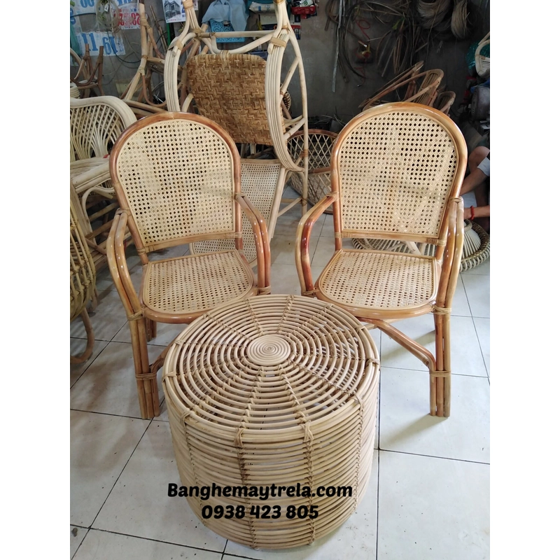Ghế mây tự nhiên lưới mắt cáo giá rẻ 495990
