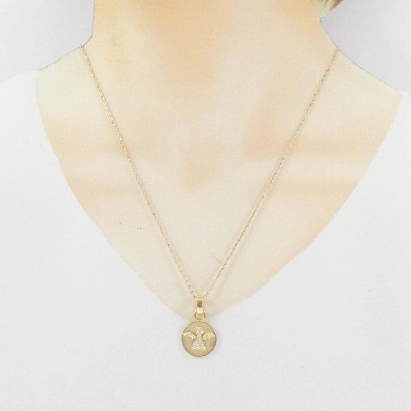 K18YG Thiên thần Dây chuyền Kim cương - Hàng hiệu Chính hãng 861402