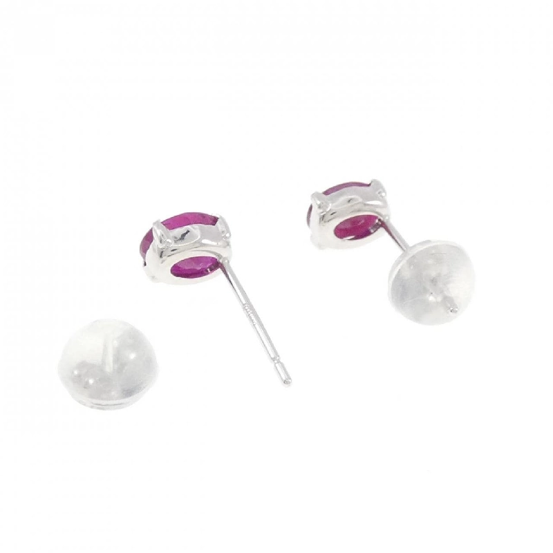 K18WG Bông tai Ruby 1.10CT - Hàng hiệu Chính hãng 869630