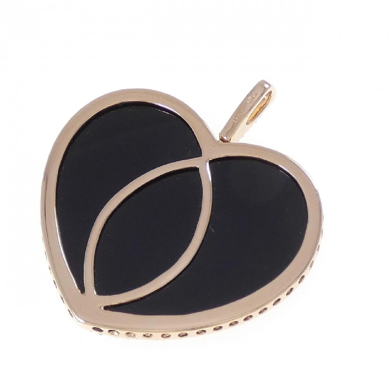 750PG Mặt dây chuyền hình trái tim Onyx - Hàng hiệu Chính hãng 863399