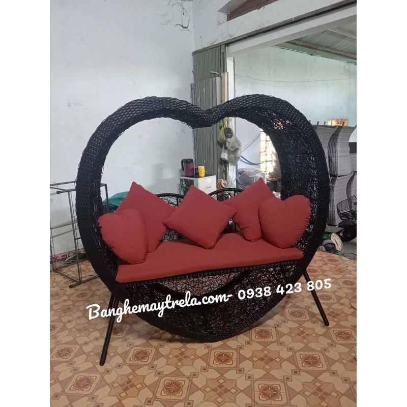 Ghế chụp hình mây tre đan ngoài trời 496410