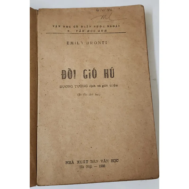 Tác phẩm VH kinh điển Anh: ĐỒI GIÓ HÚ (Emily Bronte) 792987