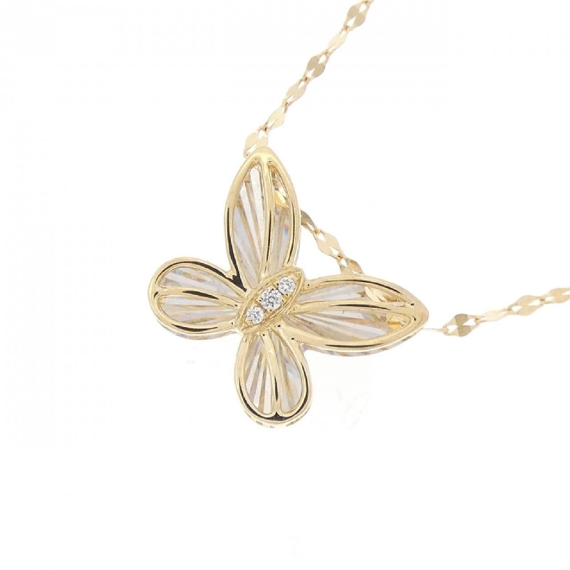 K18YG Bướm Kim Cương Dây Chuyền 0.01CT - Hàng hiệu Chính hãng 862740