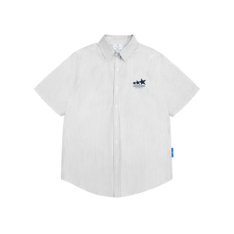 Áo sơ mi oxford tay ngắn nam nữ Lavi studio 975420