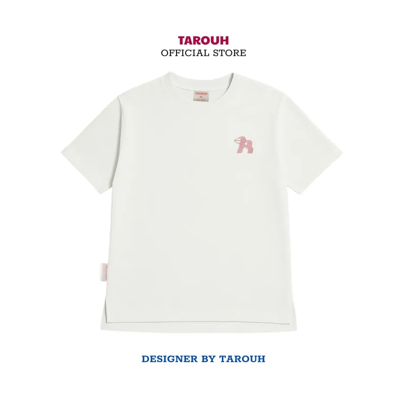 Áo thun xẻ tà nữ màu trắng 734577