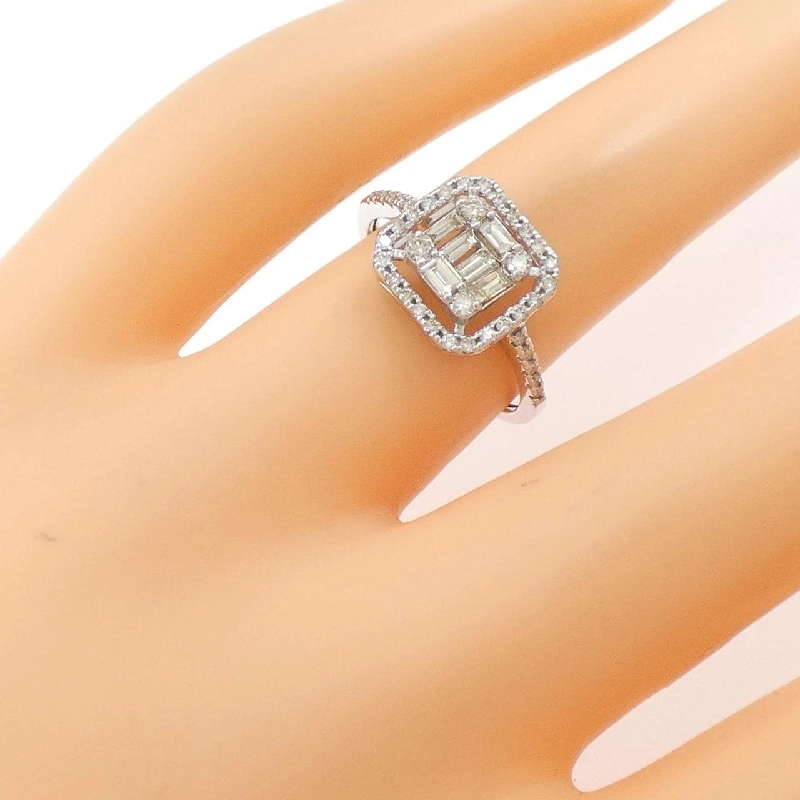 Nhẫn kim cương K18WG 0.50CT 671149