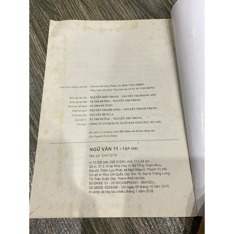 SÁCH NGỮ VĂN 11 TẬP 2 ** QUÀ TẶNG 0Đ CHO ĐƠN MUA SP TRONG SHOP 674883
