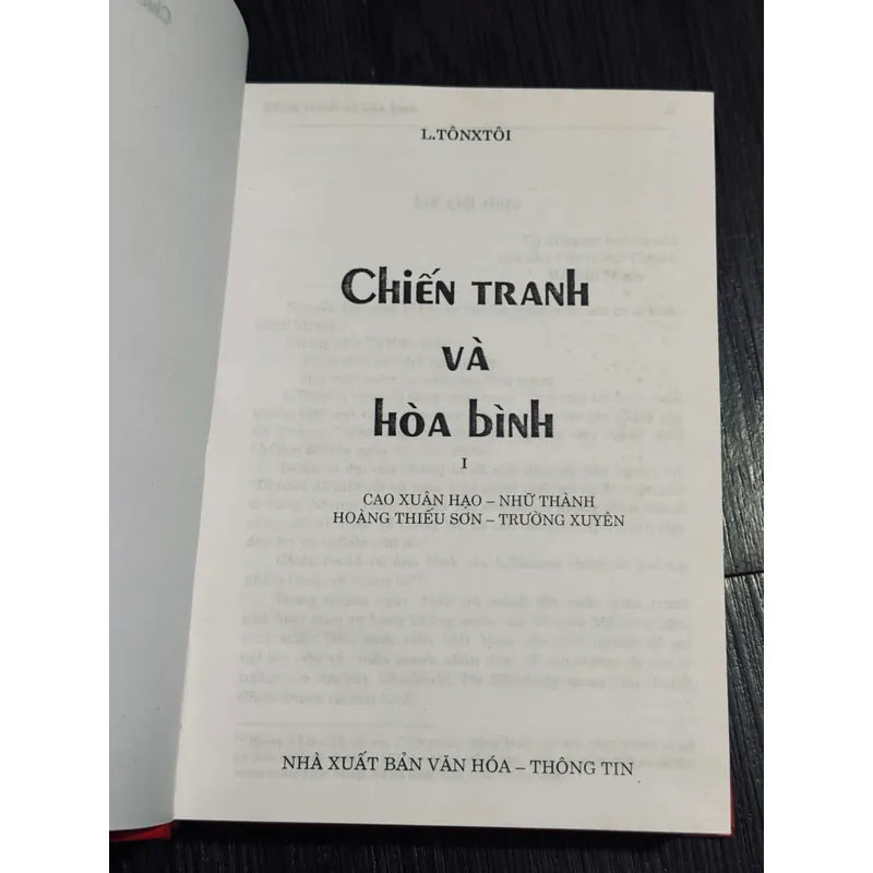 Trọn bộ chiến tranh và hòa bình (bìa cứng) 560307