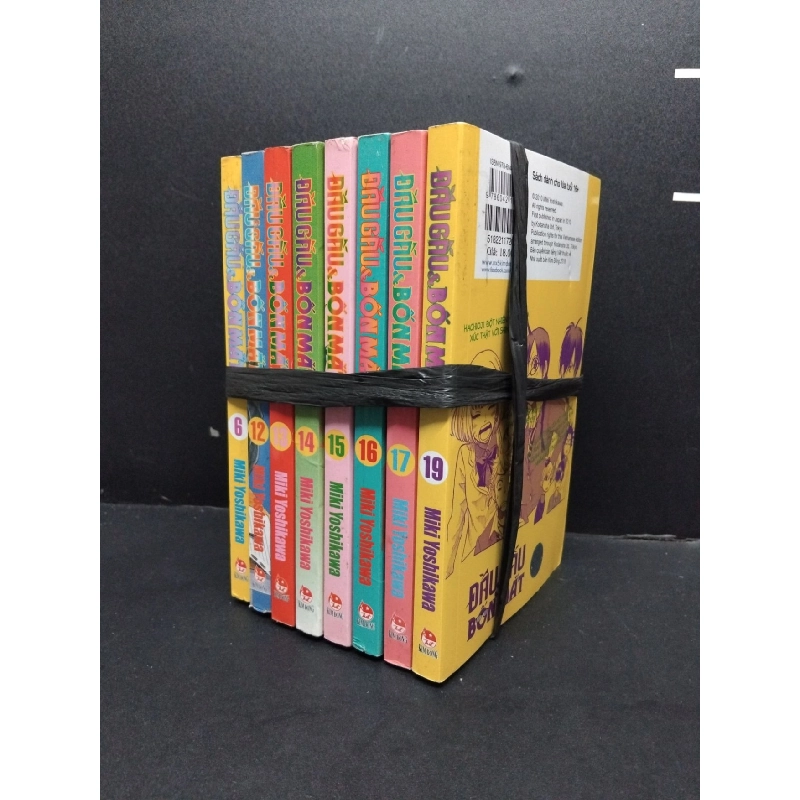 Combo 8 Đầu gấu & bốn mắt tập 6, 12, 13, 14, 15, 16, 17, 19 mới 80% ố vàng HCM1906 Miki Yoshikawa TRUYỆN TRANH 924584