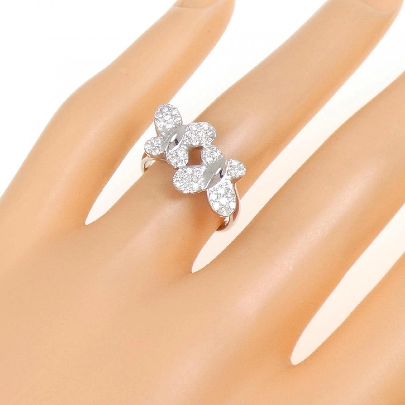 Nhẫn kim cương bướm K18WG 0.35CT 671663