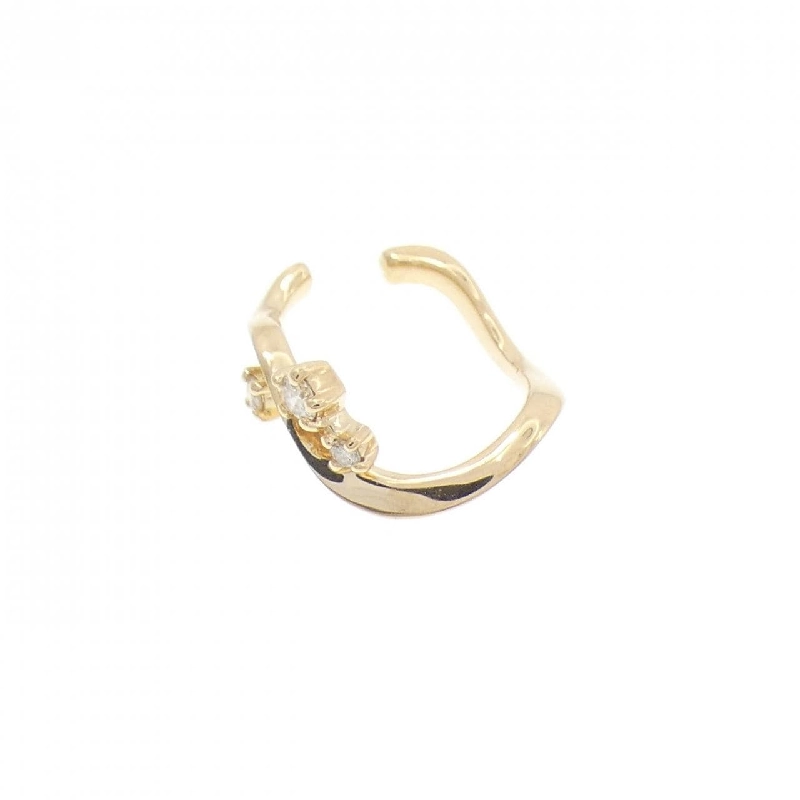 K18YG Bông tai kim cương một bên - Hàng hiệu Authentic 872342