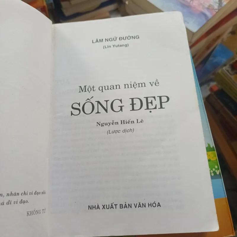 Sống Đẹp- Lâm Ngữ Đường( Nguyễn Hiến Lê Dịch) 530861
