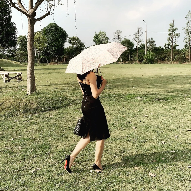 Đầm 2 dây đen 442826