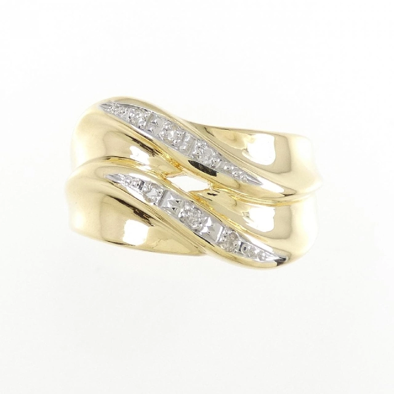 Nhẫn kim cương K18YG/PT900 0.03CT 669989