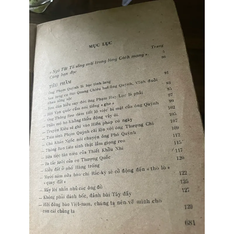 Ngô Tất Tổ Tuyển tập , Tập 1  Phóng sự, báo chí, gần 700 trang  569973