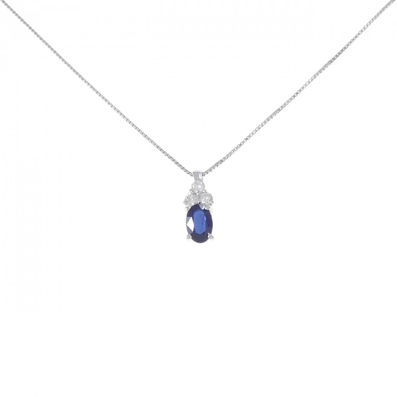 K18WG Sapphire Necklace 0.54CT - Hàng hiệu Authentic 861398