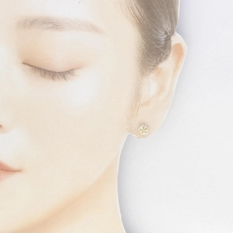 K18YG Bông tai kim cương 0.50CT - Hàng hiệu Chính hãng 876491