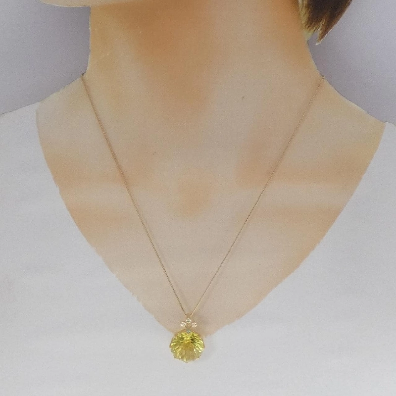 K18YG Đá màu Dây chuyền - Hàng hiệu Chính hãng 858262