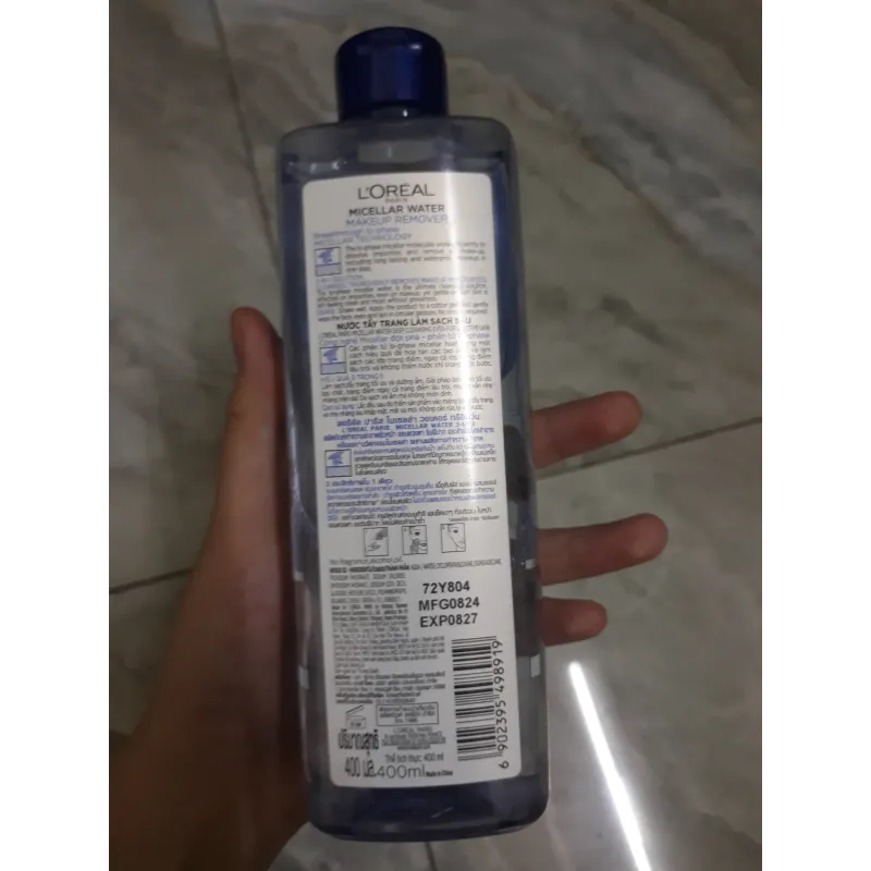 (Chưa dùng pass lại) Nước tẩy trang làm sạch da 400ml L'Oreal Micellar Water 1008326