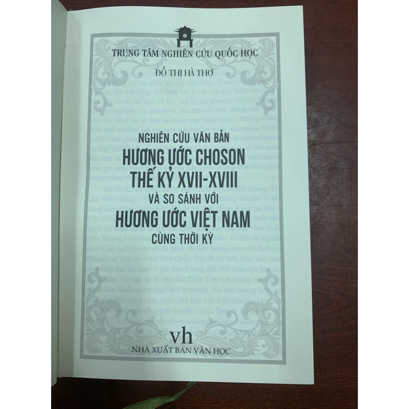 Hương ước Choson (TK XVII - XVIII) so sánh với Hương ước Việt Nam cùng thời kỳ 300719