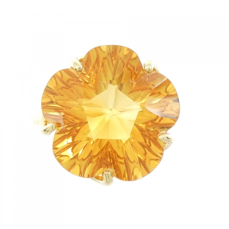 Nhẫn Citrine K18YG Hoa 8.51CT 671247